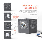 Individualisierungsmöglichkeiten der Rätsel-Faltbox Buchstaben zur persönlichen Gestaltung
