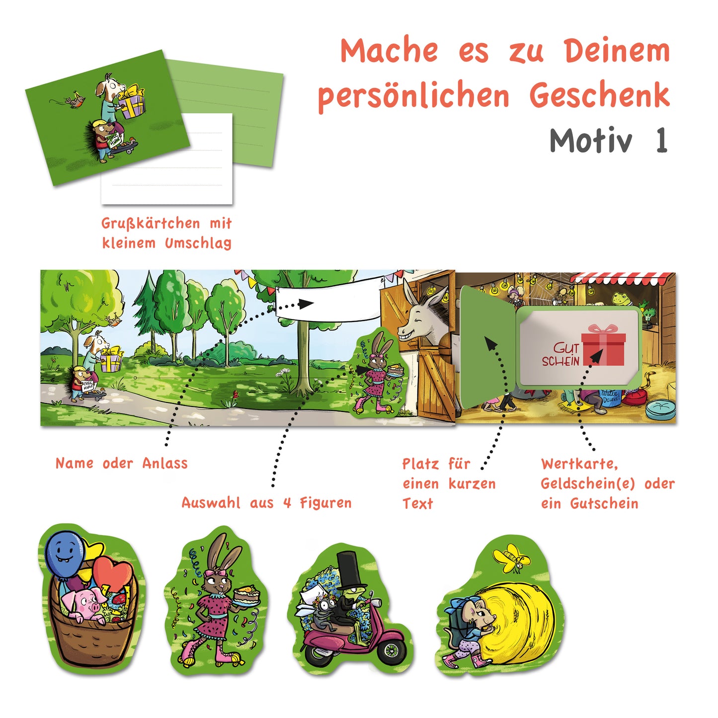 Schiebekarten Alle Anlässe, 2er Set