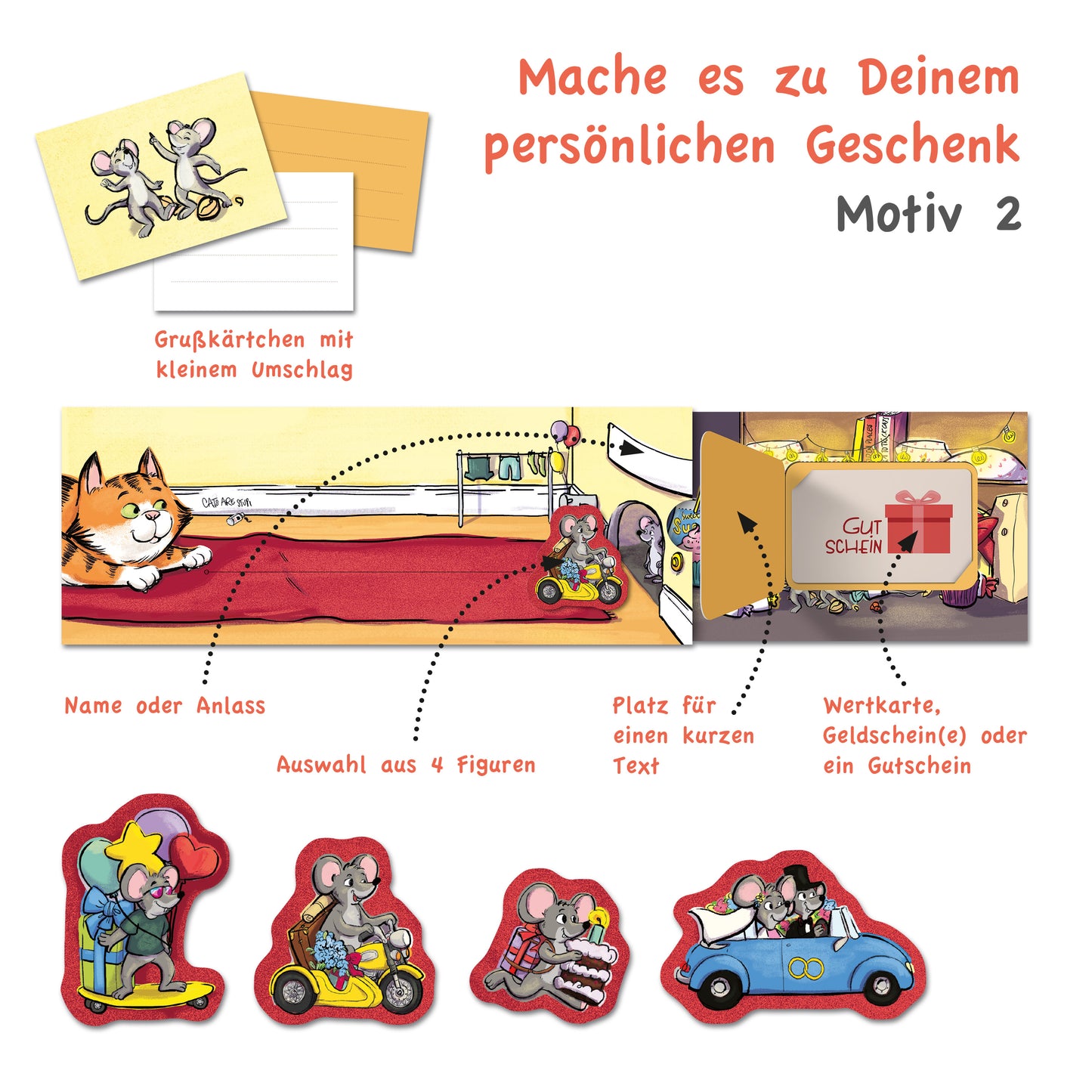 Schiebekarten Alle Anlässe, 2er Set