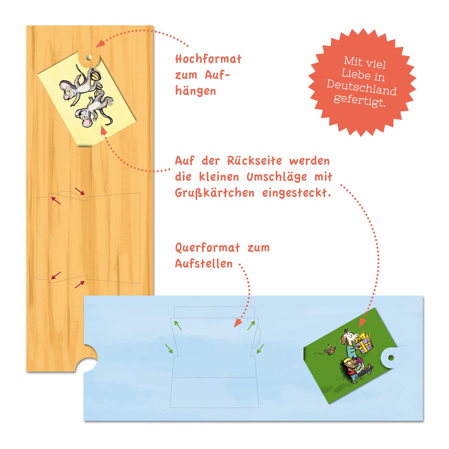 Schiebekarten Alle Anlässe, 2er Set