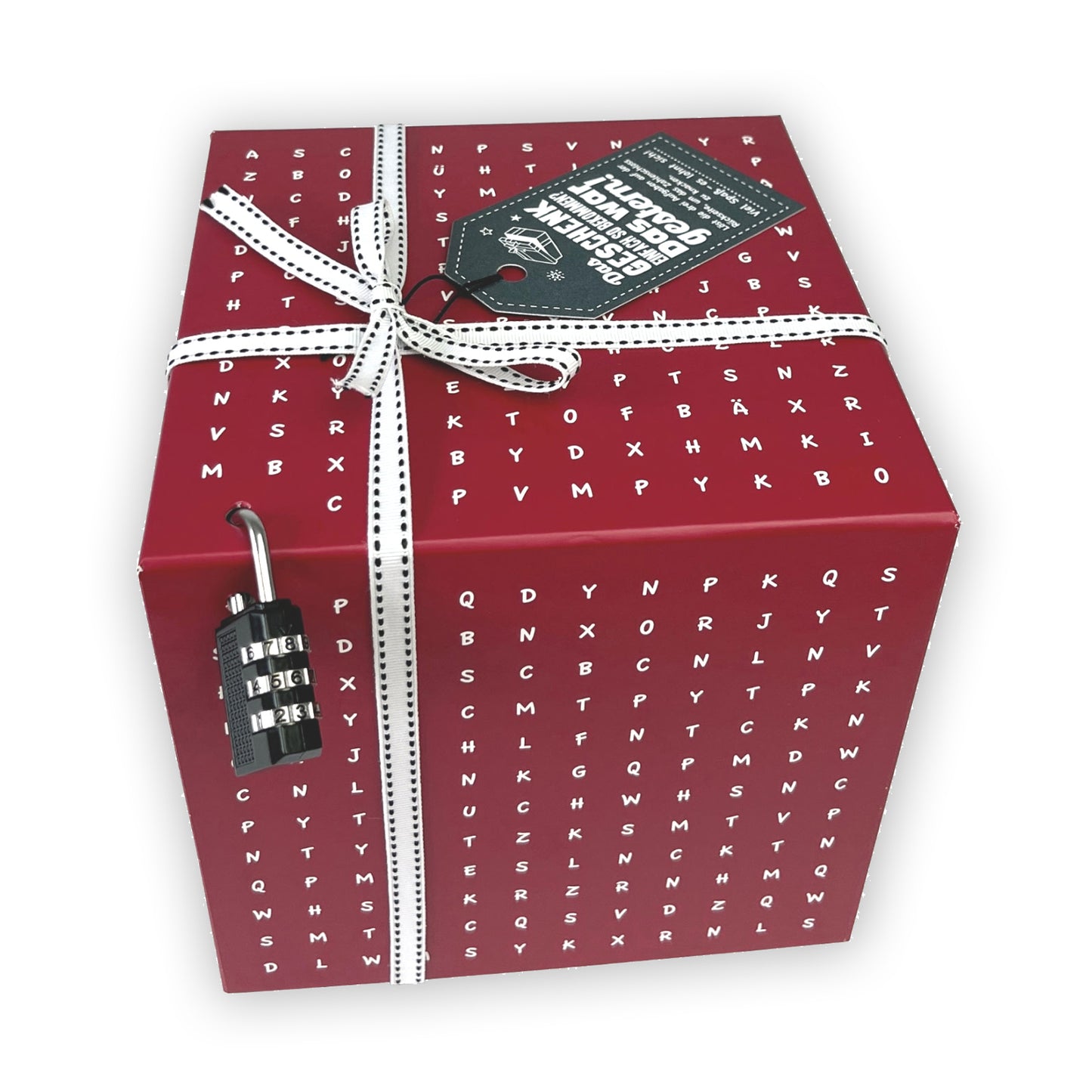 Worträtselbox, 17cm, rot