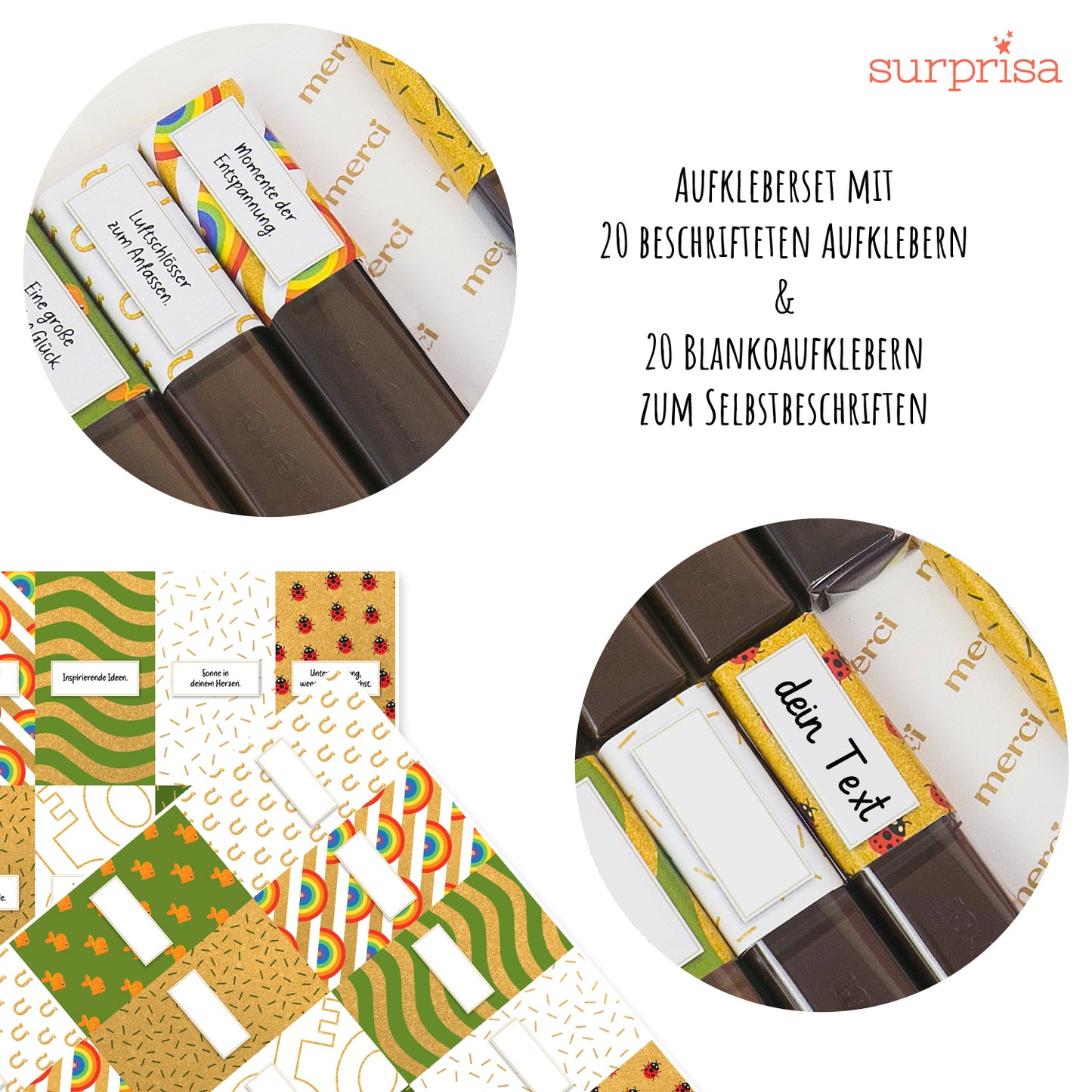 Merci-Aufkleber, Neustart