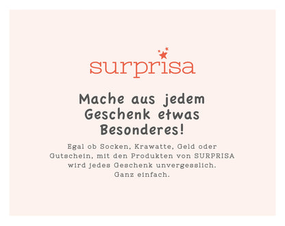 Geldgeschenk Hochzeit - SURPRISA Geschenk-Kalender - Kreative Geschenkverpackung für Frau, Freundin, Mama - 12 individuelle Geschenke - Rot